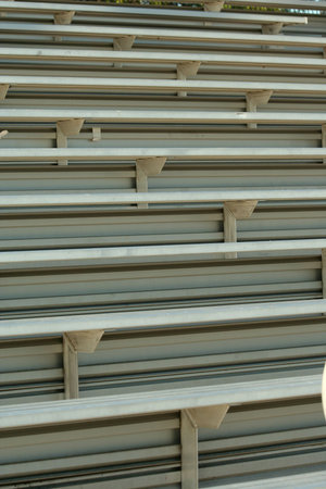 Football field bleacher seating
