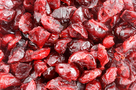 A Dried Cranberries background macroの写真素材