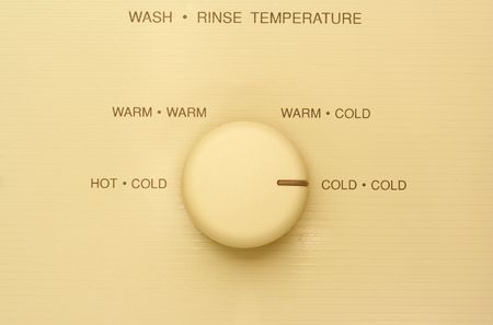 Washing machine temperature controlの写真素材