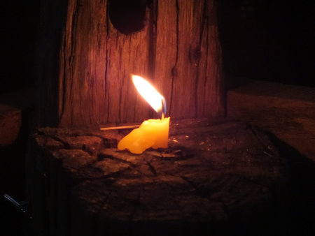 Candle in the Darknessの写真素材