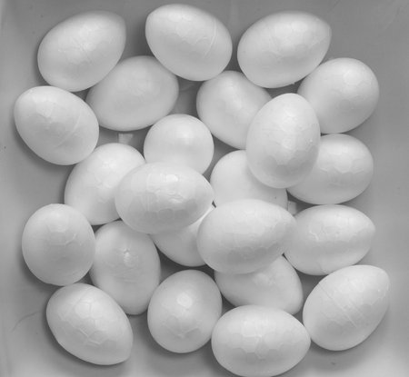 Polystyrene eggs