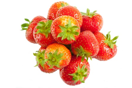 Fresh ripe strawberriesの写真素材