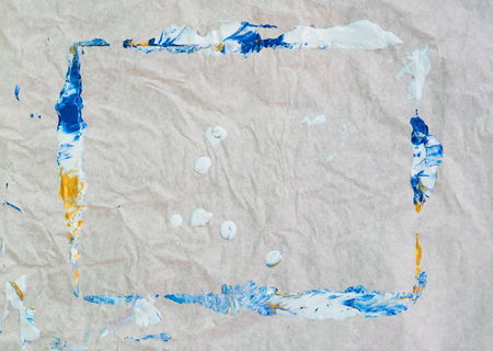 abstract acrylic color painting texture on paper canvasの写真素材
