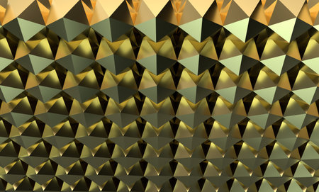 gold elegant geometry luxury abstract platonic background 3D Rendering, 3D Illustration 