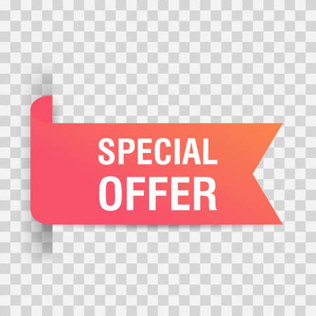 Special offer badge. Discount banner shape. Sale coupon icon. Modern concept design. Vectorのイラスト素材