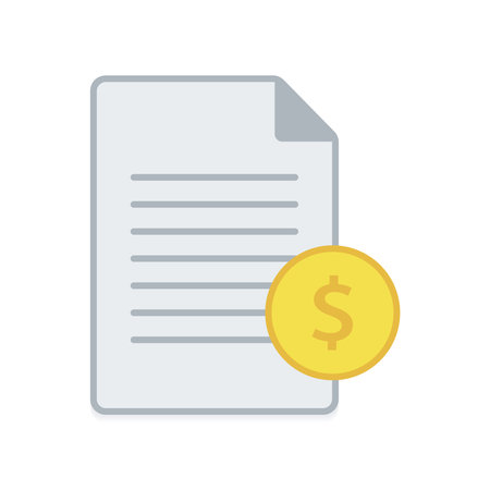 Invoice line icon. Payment and bill invoice. Order symbol concept. Tax sign design. Paper bank document icon. Vector invoice iconのイラスト素材