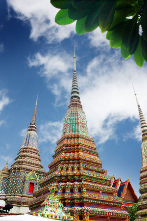 stupa in the temple Thailandの写真素材