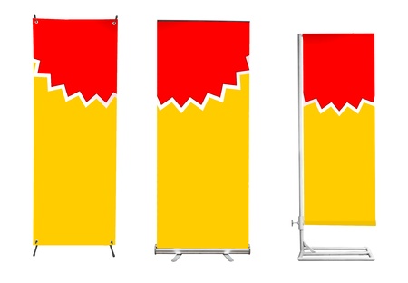 banner stand display の写真素材