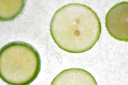 Lemon In Ice background の写真素材