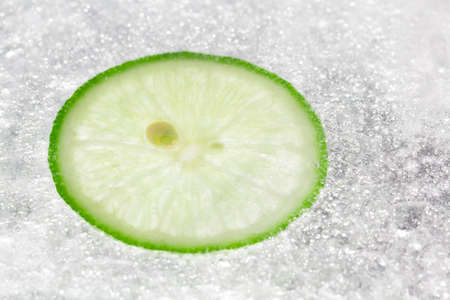 Lemon In Ice background の写真素材