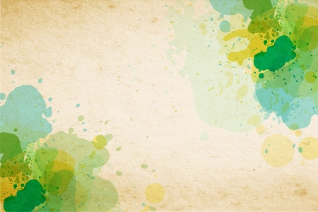 Vector watercolor splatter on paper texture background のイラスト素材