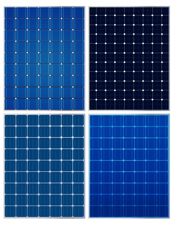 Solar panels,  collectionsのイラスト素材