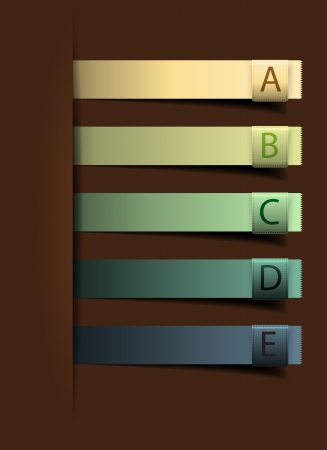 Colorful presentations with letters numbers, Vector illustration のイラスト素材