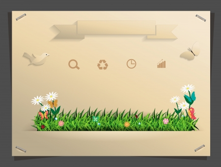 Nature banner idea concept, Vector illustration modern template designのイラスト素材