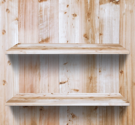 Wood shelf, grunge industrial interior Uneven diffuse lighting version Design componentの写真素材