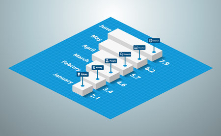 Isometric Infographicのイラスト素材