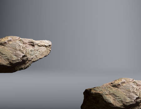 Stone podium product display for packaging presentation and cosmetic for design workの写真素材