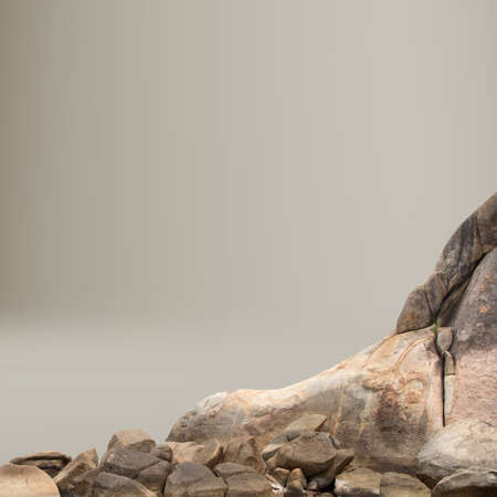 Stone podium product display for packaging presentation and cosmetic for design workの写真素材