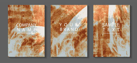 Vector rusty metal texture background, in A4 size for design work page cover book presentation. brochure layout and flyers poster template.の写真素材
