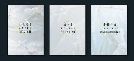 Vector marble texture creative stone ceramic art background design. In A4 size for cover book presentation. brochure layout and flyers poster template.のイラスト素材