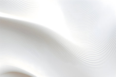 abstract wavy white background wave pattern design, AI generateの素材