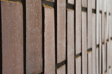 brown brick tileの写真素材