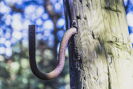 Where electricity was a pillar of the ribbonの写真素材