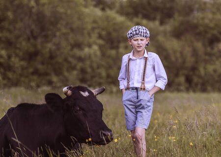 they're showing emotion and cheerful boyの写真素材