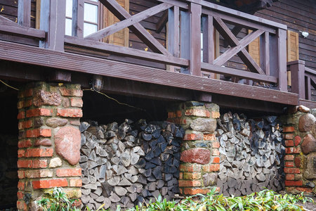 The old brick manor house Latvia.Siekstates