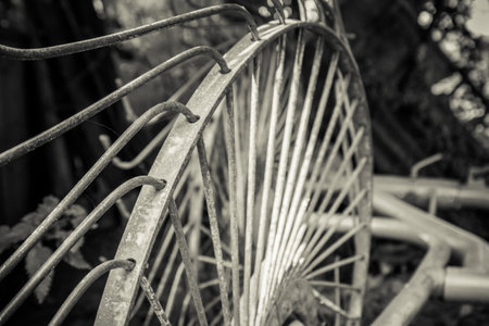 Old agricultural machineryの写真素材