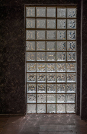 Glass block wallの写真素材