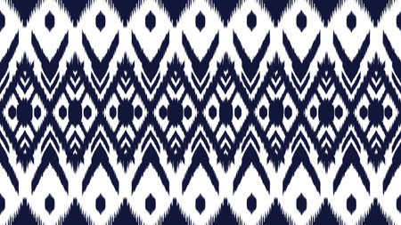 Traditional tribal or Modern native thai ikat pattern. Geometric ethnic background for pattern seamless design or wallpaper.の写真素材