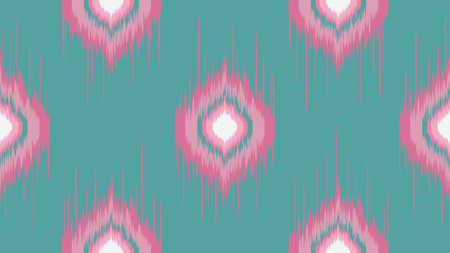 Traditional tribal or Modern native thai ikat pattern. Geometric ethnic background for pattern seamless design or wallpaper.の写真素材