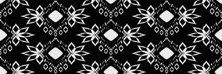 Traditional tribal or Modern native ikat pattern. Geometric ethnic background for pattern seamless design or wallpaper.の写真素材