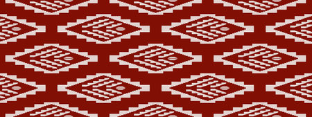 Traditional tribal or Modern native ikat pattern. Geometric ethnic background for pattern seamless...