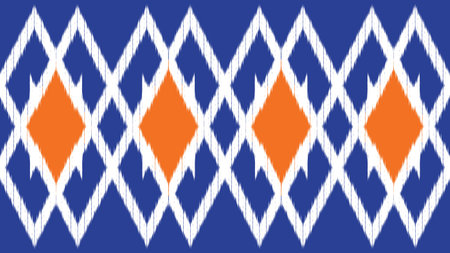 Traditional tribal or Modern native ikat pattern. Geometric ethnic background for pattern seamless design or wallpaper.の写真素材