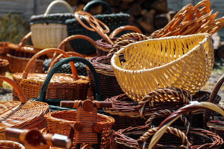 wicker handmade carpets.の写真素材