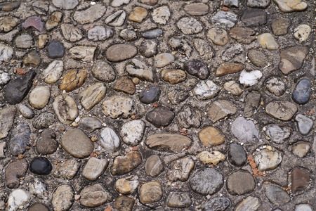 Background of the marine small colorful stones.vacation background.の写真素材
