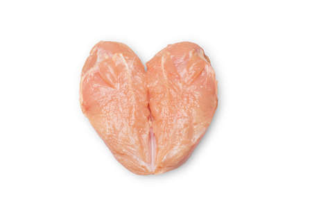 Fresh chicken leg with skin many pieces close-up for a supermarket, retail. Raw chicken meat. Raw chicken legs.の写真素材