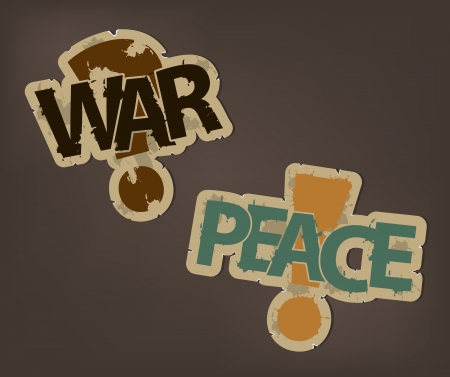 Stripes of war and peace on a dark backgroundのイラスト素材