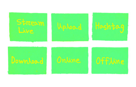 Sticky notes isolated on a white background. Sticky notes.の写真素材