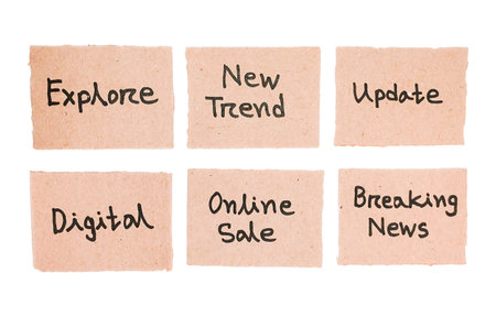 New Trend written on paperの写真素材