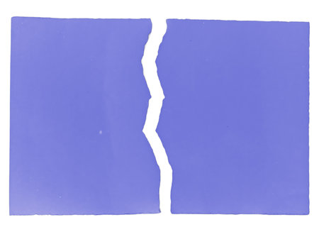 Pieces of torn paper isolated on white background with clipping path.の写真素材