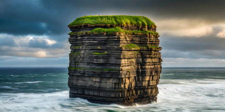 Cliffs of Moher in Ireland. Panoramic image.の素材