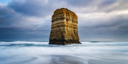 Panoramic view of the Twelve Apostles in Victoria, Australia.の素材