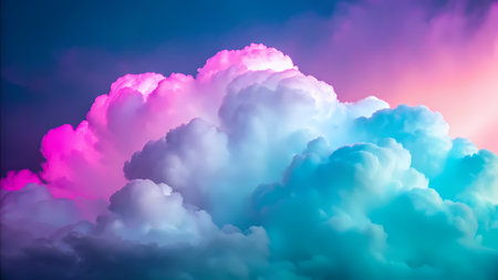Colorful clouds in the sky. Abstract background. Vector illustration.の素材