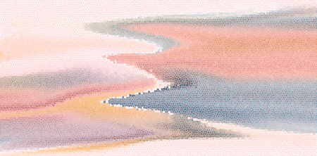 abstract background with watercolor strokes in pink, beige and blue