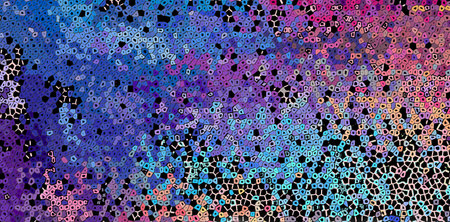 Abstract background pattern with a variety of multicolored motifs.