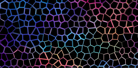Abstract background of hexagons. 3d rendering, 3d illustration.の写真素材