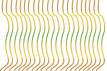 Abstract wavy, waving (zigzag) lines element. Vertical stripes, lines with billowy, undulate distortion effect. Curvy, squiggle parallel stripesのイラスト素材